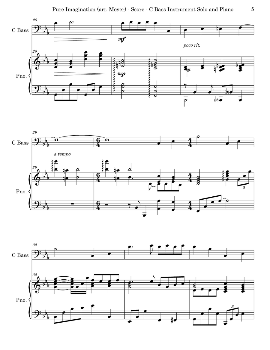 Pure Imagination Baritone Horn BC scores gallery preview page 5