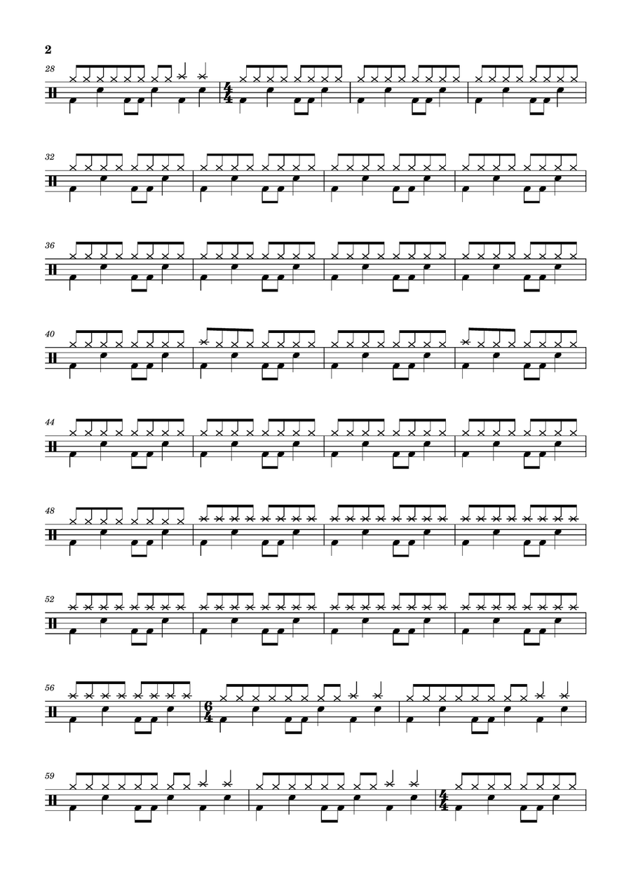 You Should Have Never Opened That Door Drum Set scores gallery preview page 2