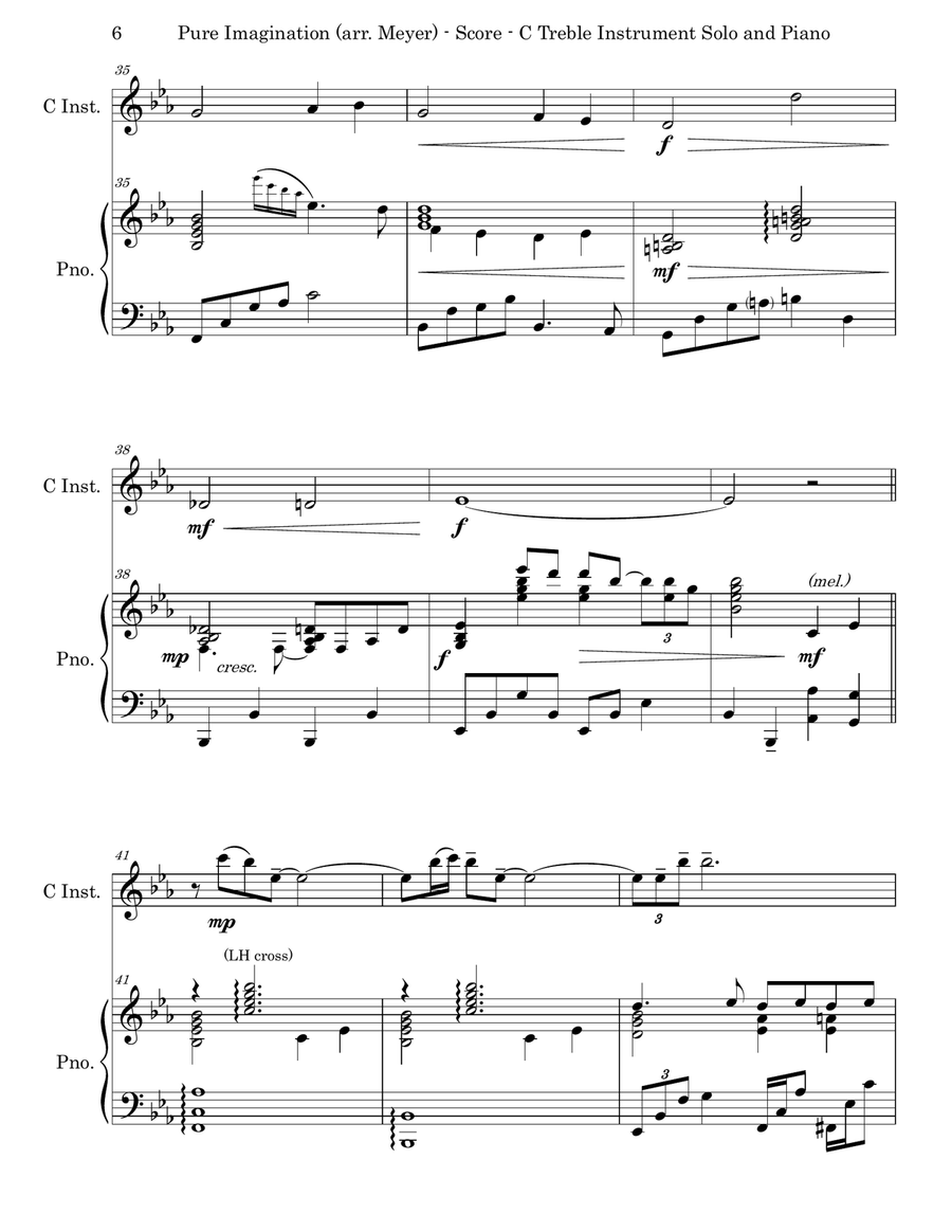 Pure Imagination Piano scores gallery preview page 6