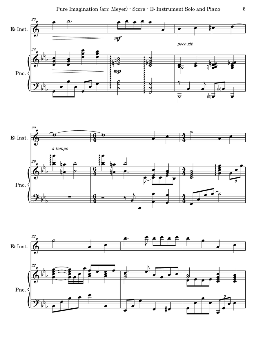 Pure Imagination Piano scores gallery preview page 5