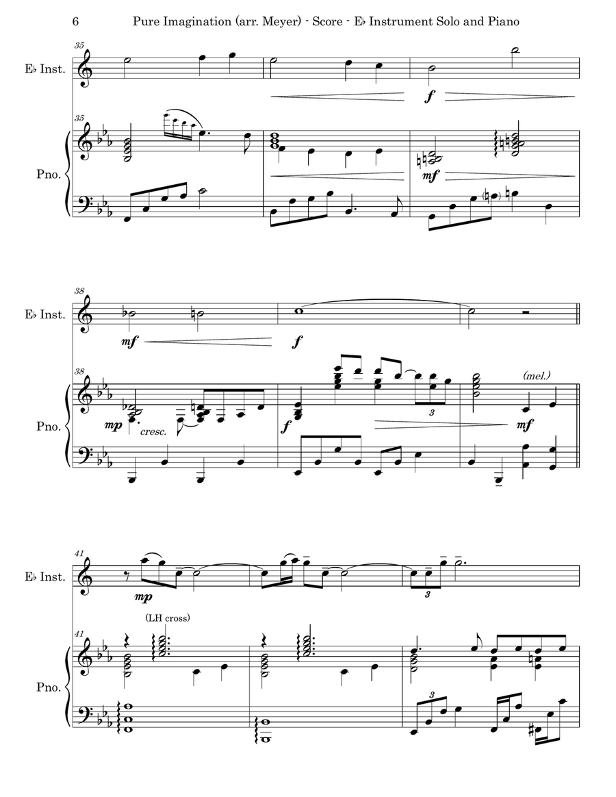 Pure Imagination Piano scores gallery preview page 6