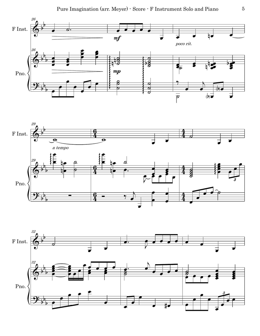 Pure Imagination Horn scores gallery preview page 5