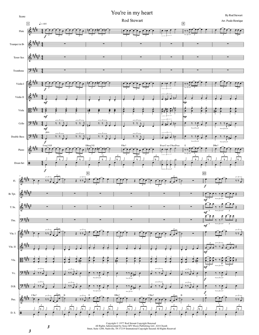 You're In My Heart Chamber Music scores gallery preview page 2