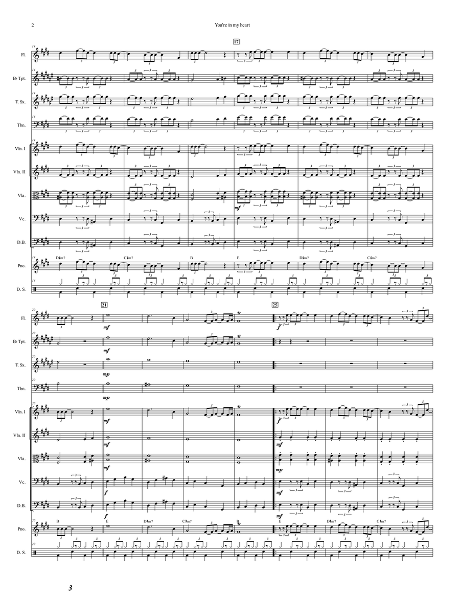 You're In My Heart Chamber Music scores gallery preview page 3