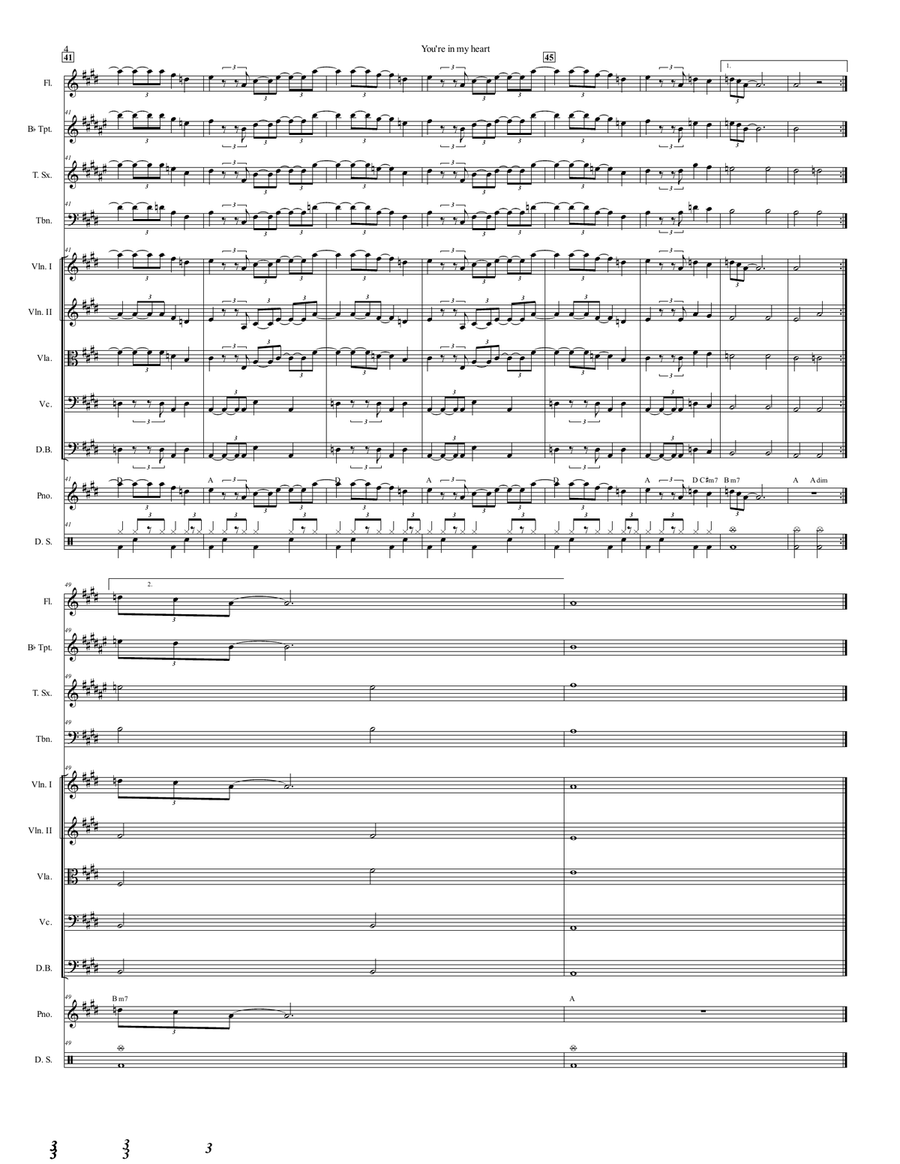 You're In My Heart Chamber Music scores gallery preview page 5