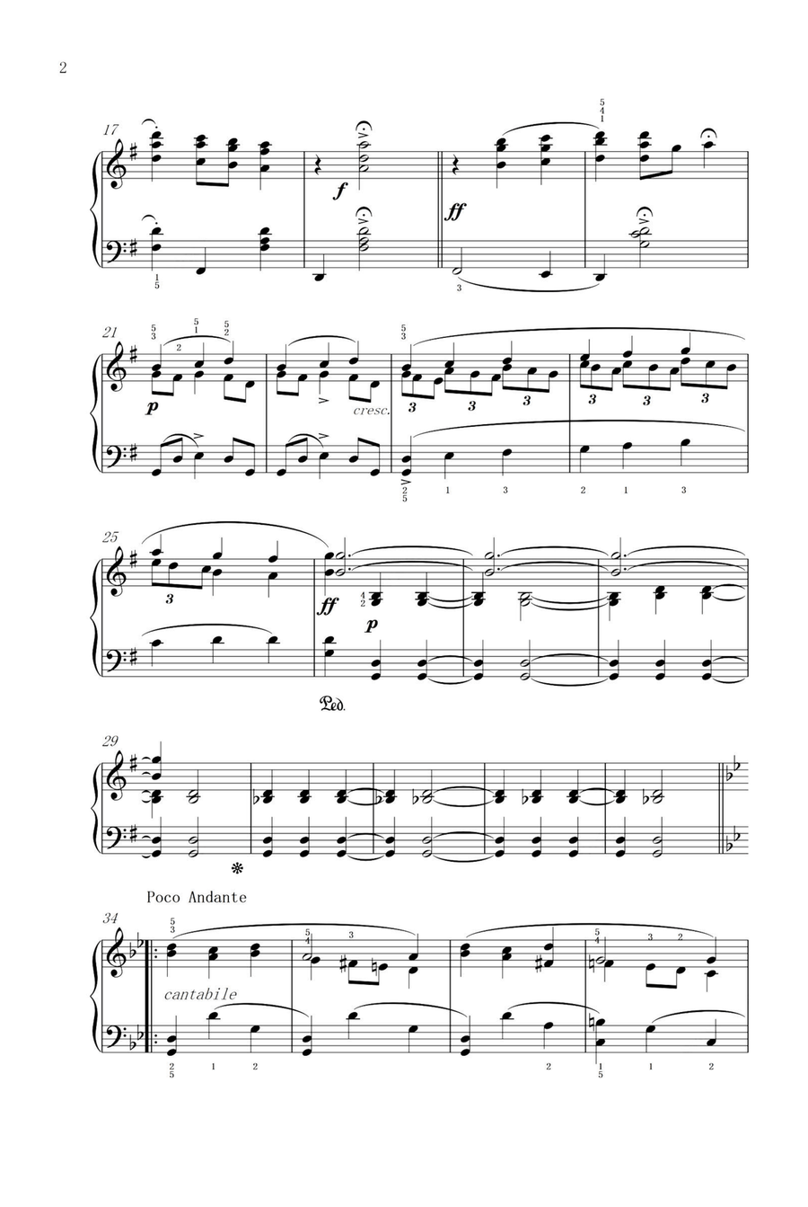 Minuet Op.37 No.1 - Enrique Granados Piano Solo scores gallery preview page 2