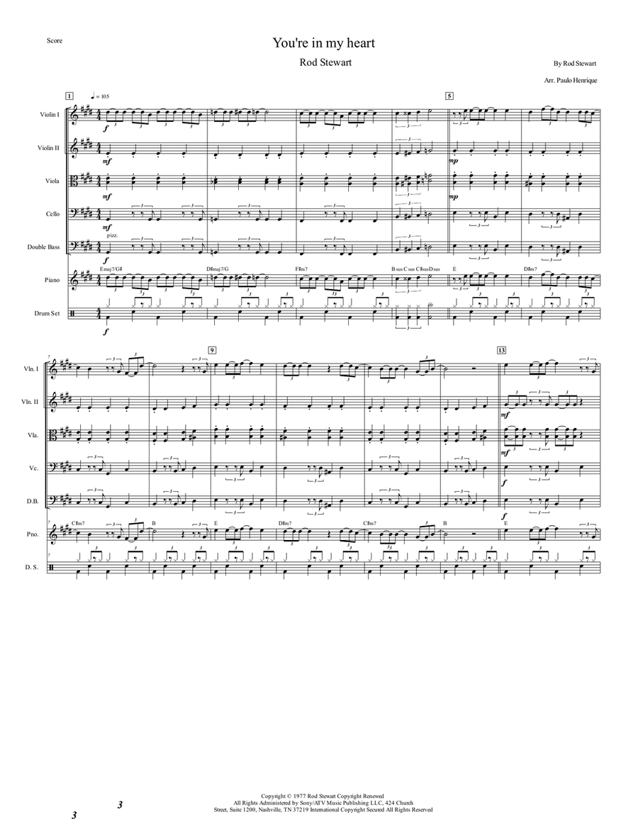 You're In My Heart Chamber Music scores gallery preview page 2