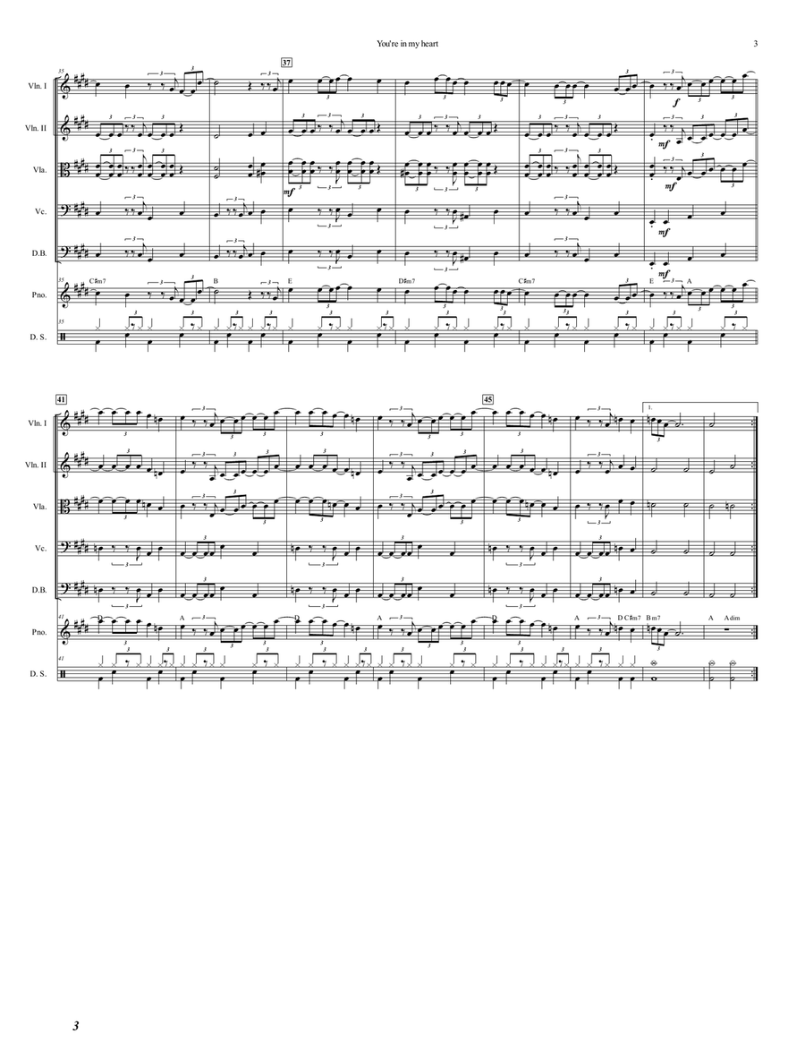 You're In My Heart Chamber Music scores gallery preview page 4