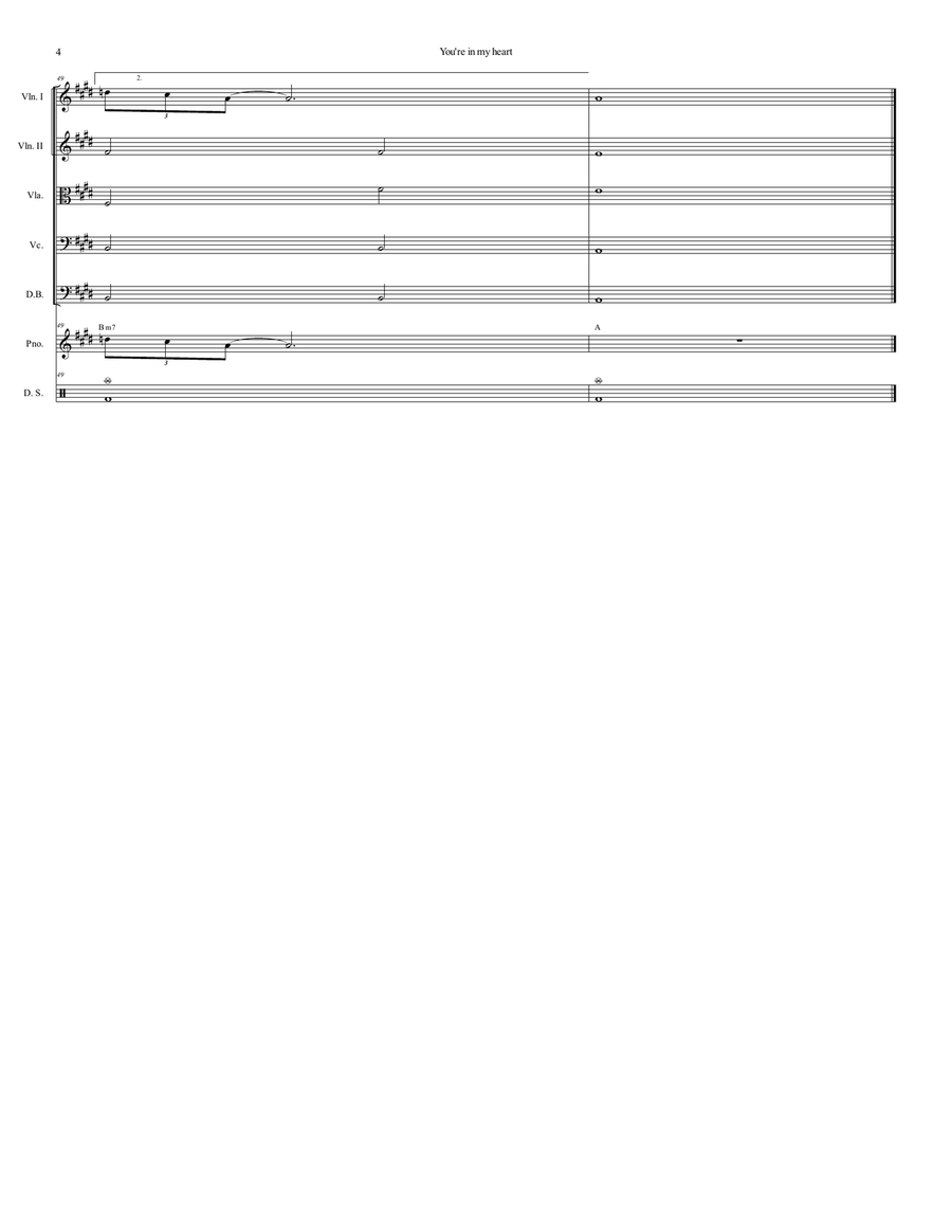 You're In My Heart Chamber Music scores gallery preview page 5