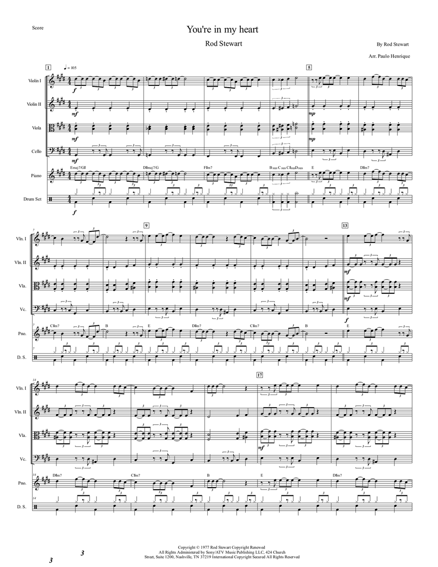 You're In My Heart String Orchestra scores gallery preview page 2