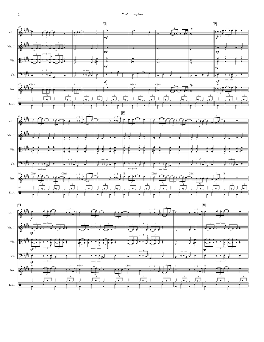 You're In My Heart String Orchestra scores gallery preview page 3