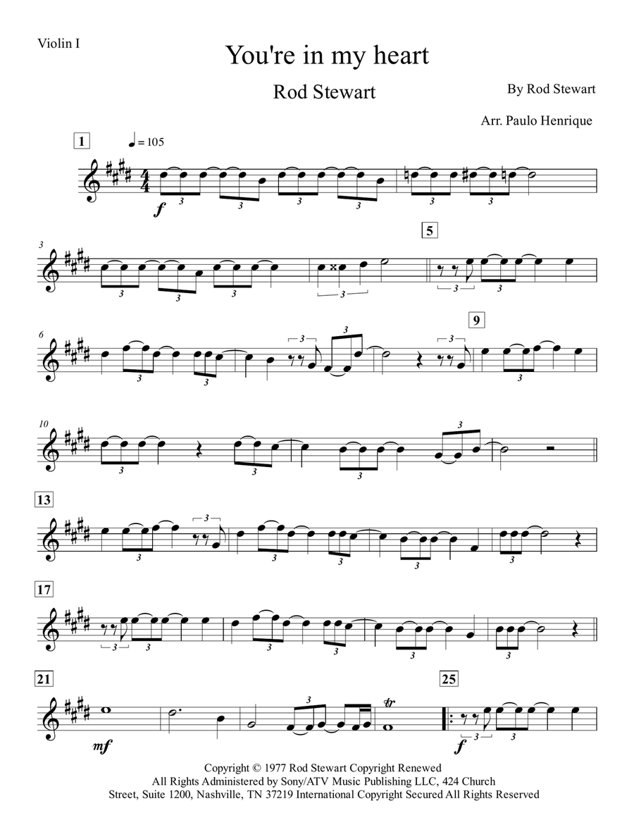 You're In My Heart String Orchestra scores gallery preview page 5