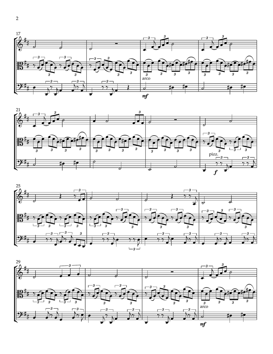 Can't Help Falling In Love String Trio scores gallery preview page 2