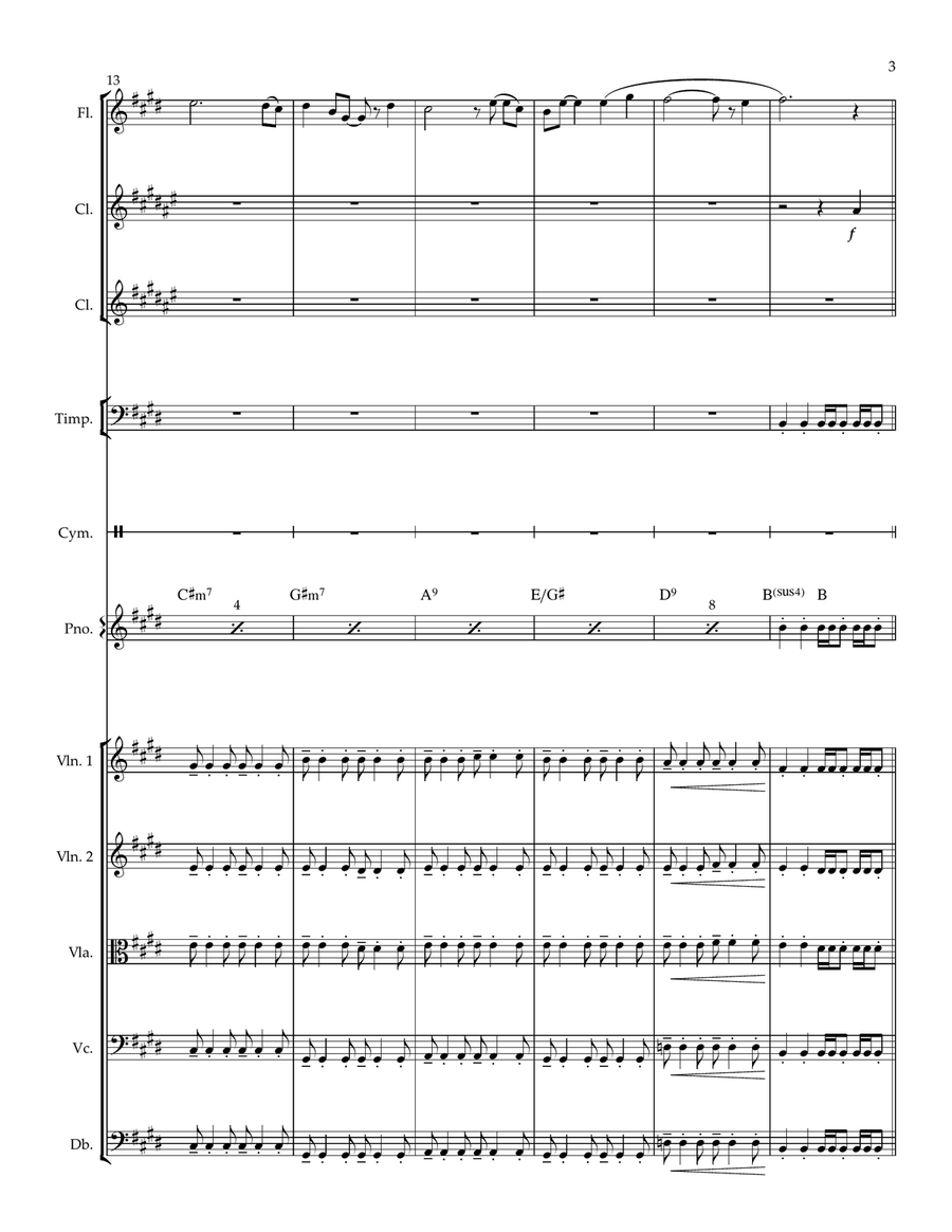 Give Thanks With A Grateful Heart Chamber Orchestra scores gallery preview page 3