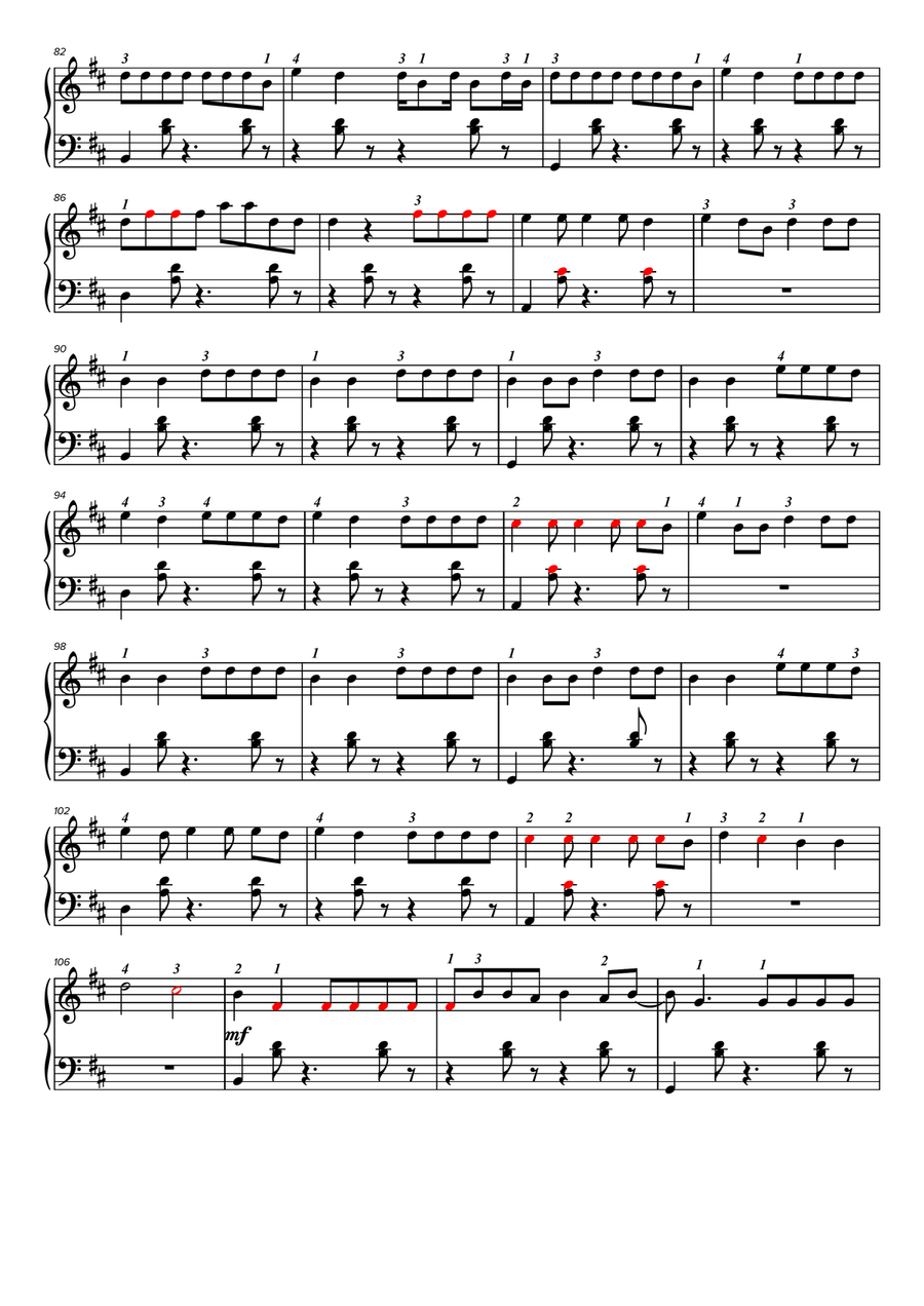 Despacito niveau 3 Despacito niveau 3 Easy Piano scores gallery preview page 4