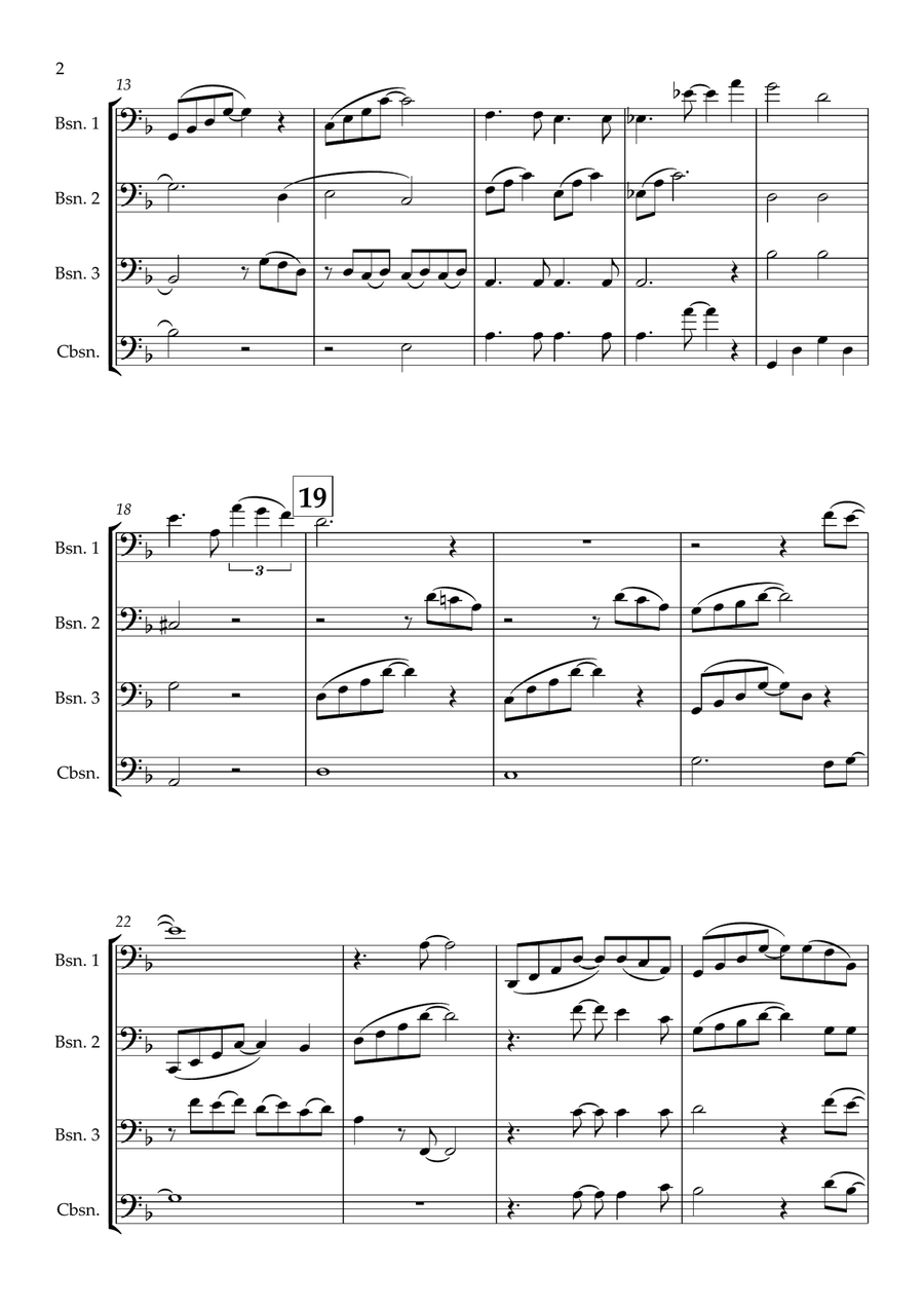 City Of Stars City Of Stars Bassoon Quartet scores gallery preview page 2