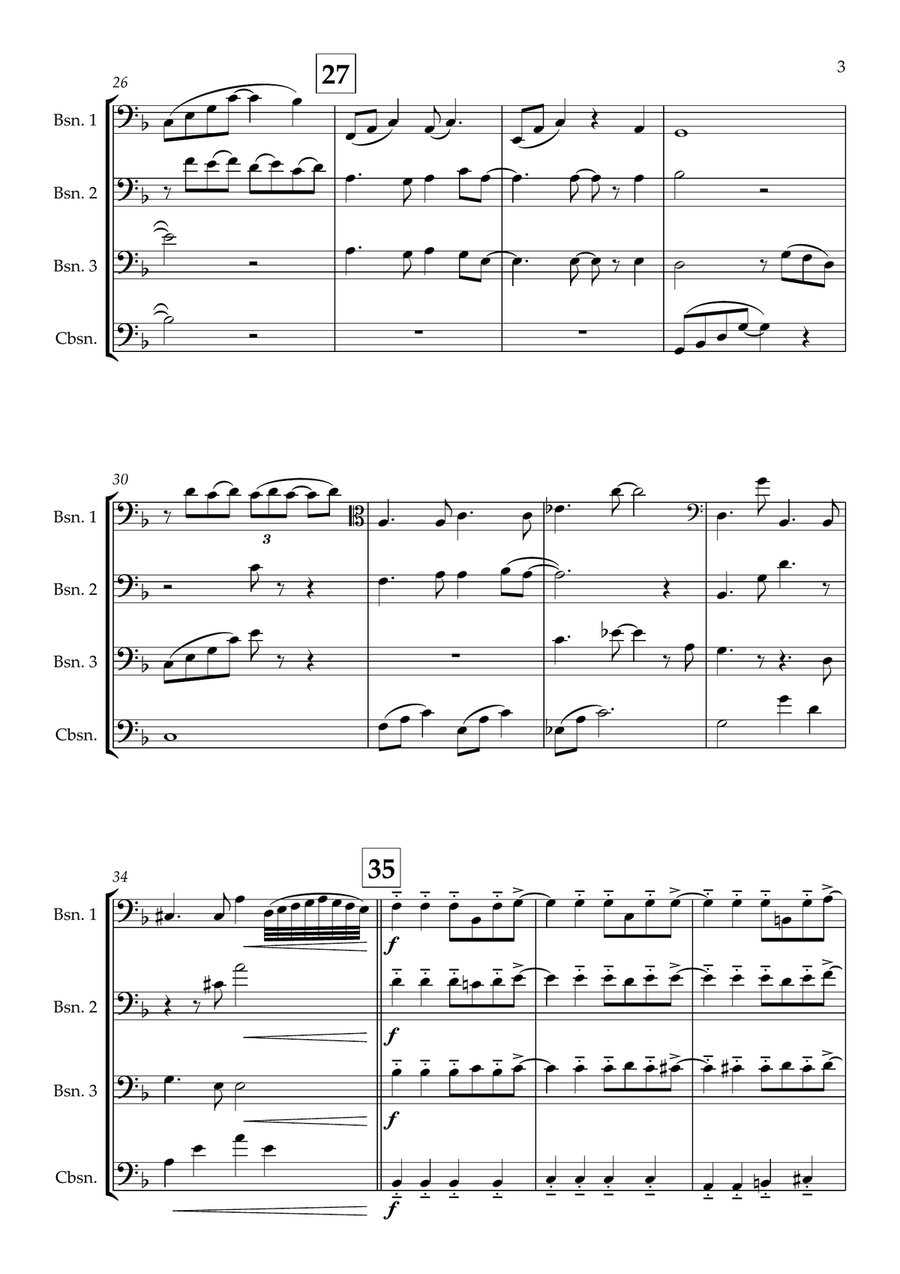 City Of Stars City Of Stars Bassoon Quartet scores gallery preview page 3