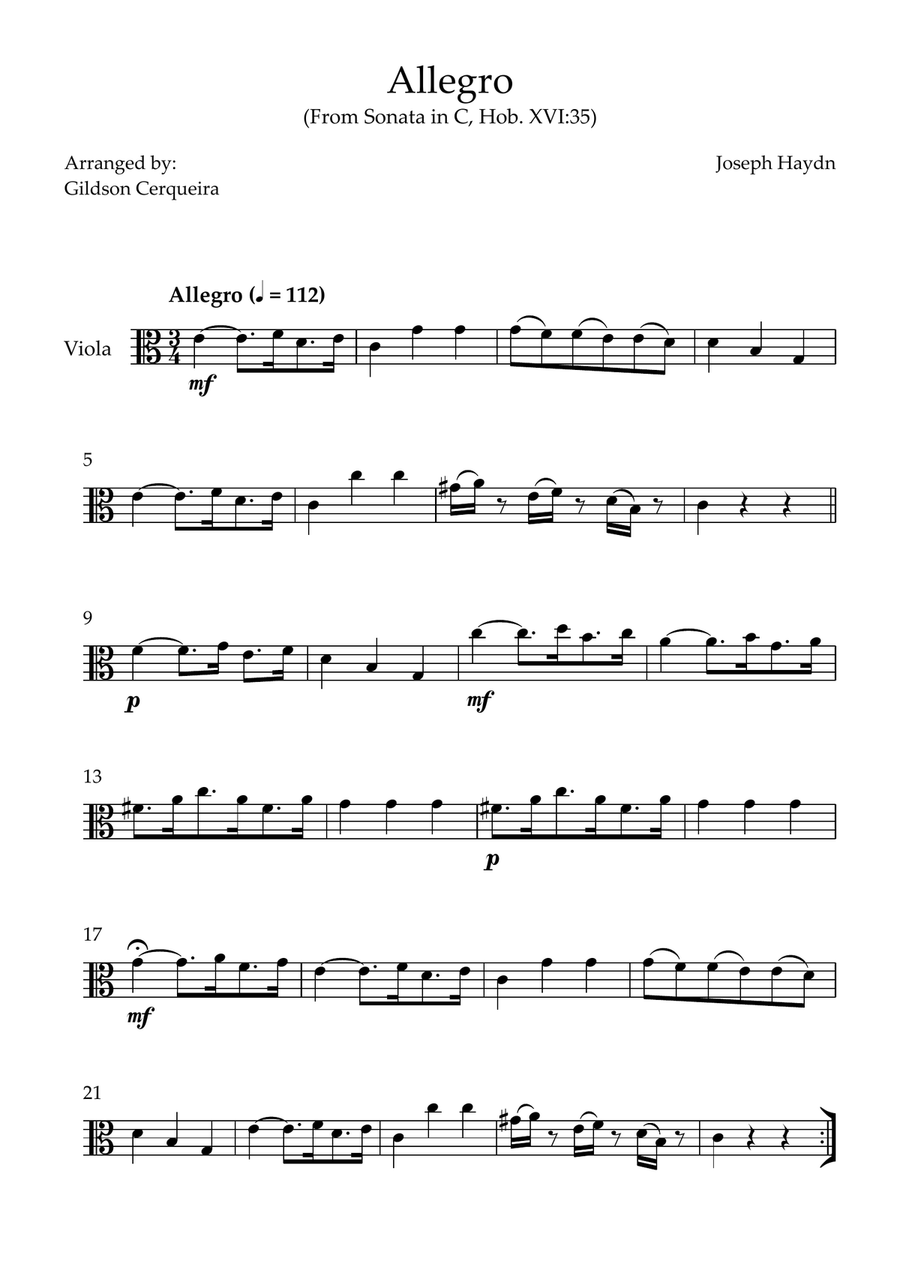 Allegro Allegro Chamber Music scores gallery preview page 1