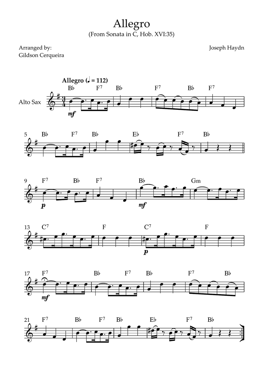 Allegro Allegro Chamber Music scores gallery preview page 1