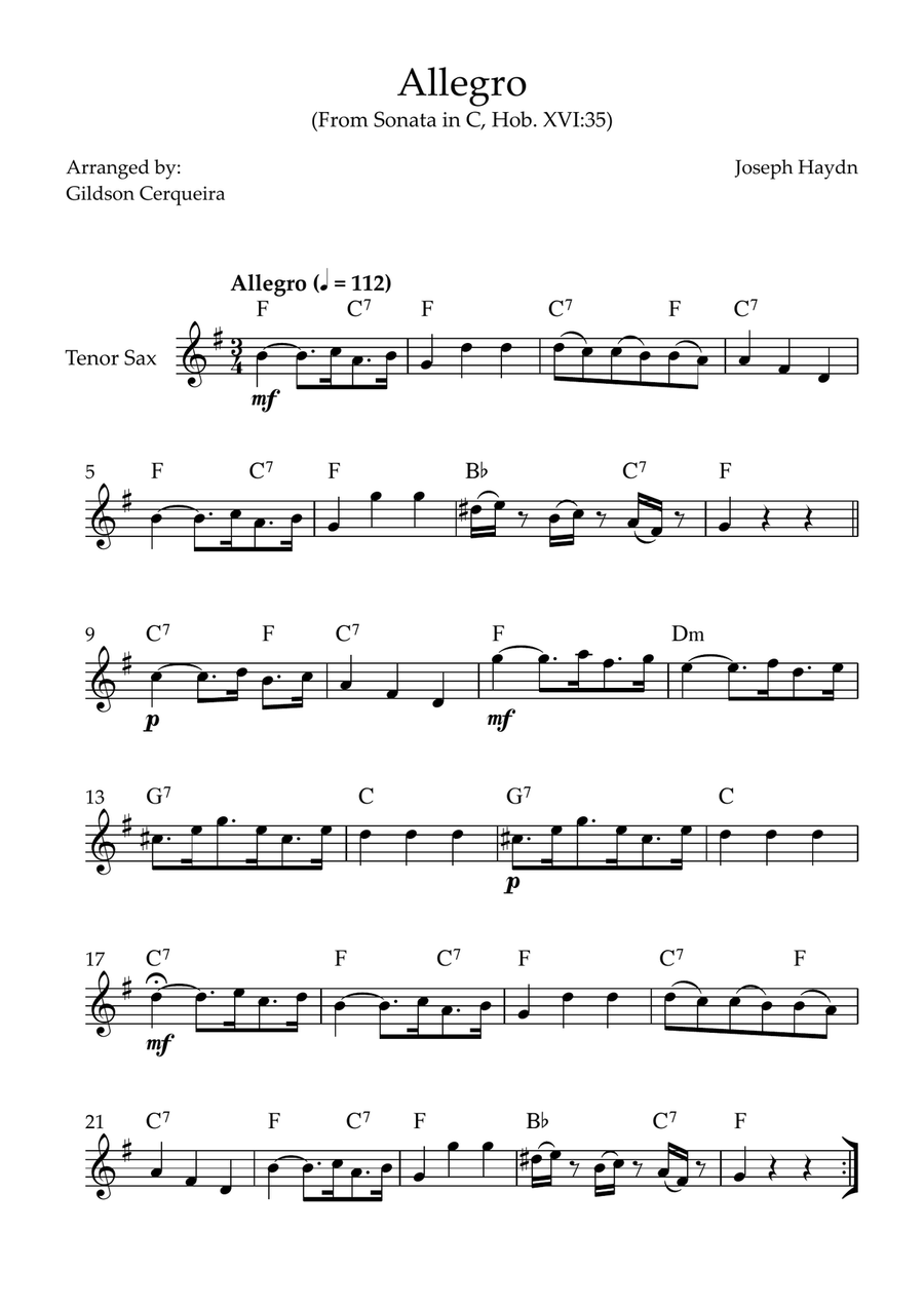 Allegro Allegro Chamber Music scores gallery preview page 1