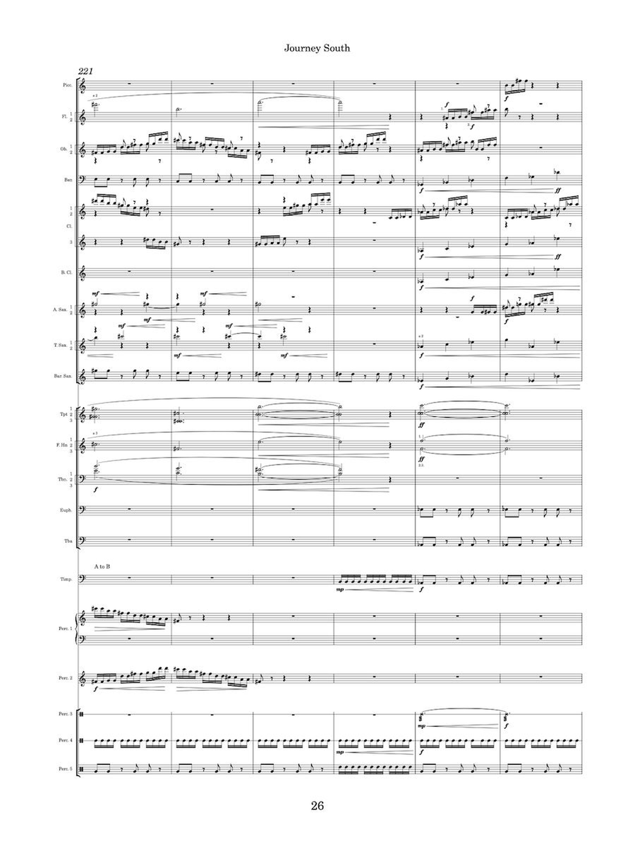 Journey South Concert Band scores gallery preview page 2