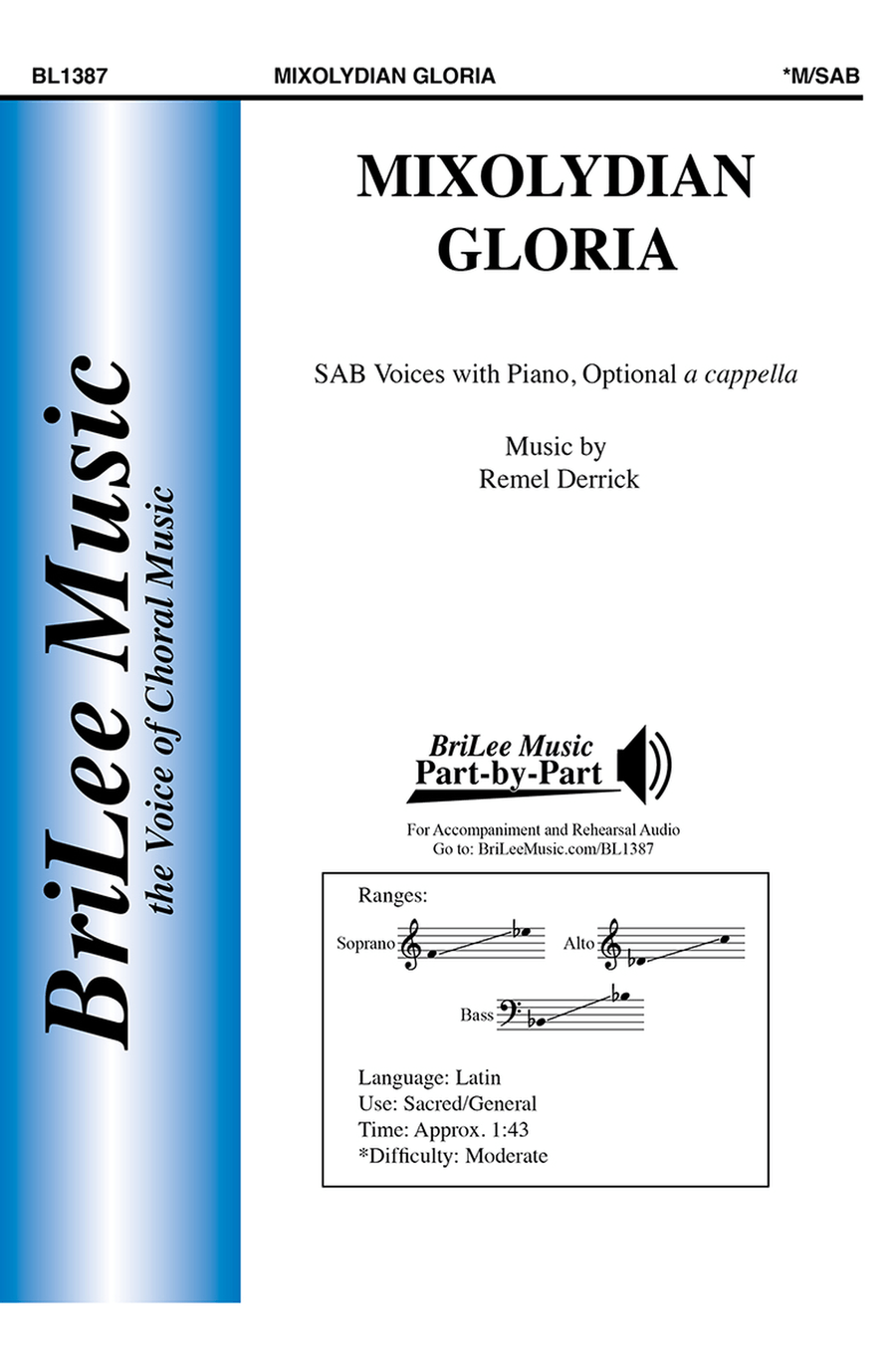 Mixolydian Gloria Mixolydian Gloria 3-Part scores gallery preview page 1