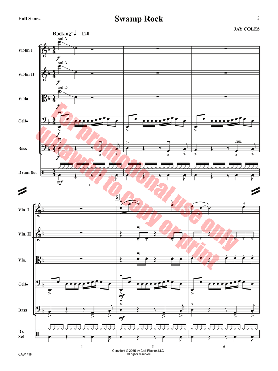 Swamp Rock Orchestra scores gallery preview page 4