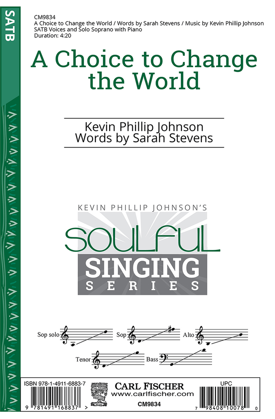 A Choice to Change the World 4-Part scores gallery preview page 1