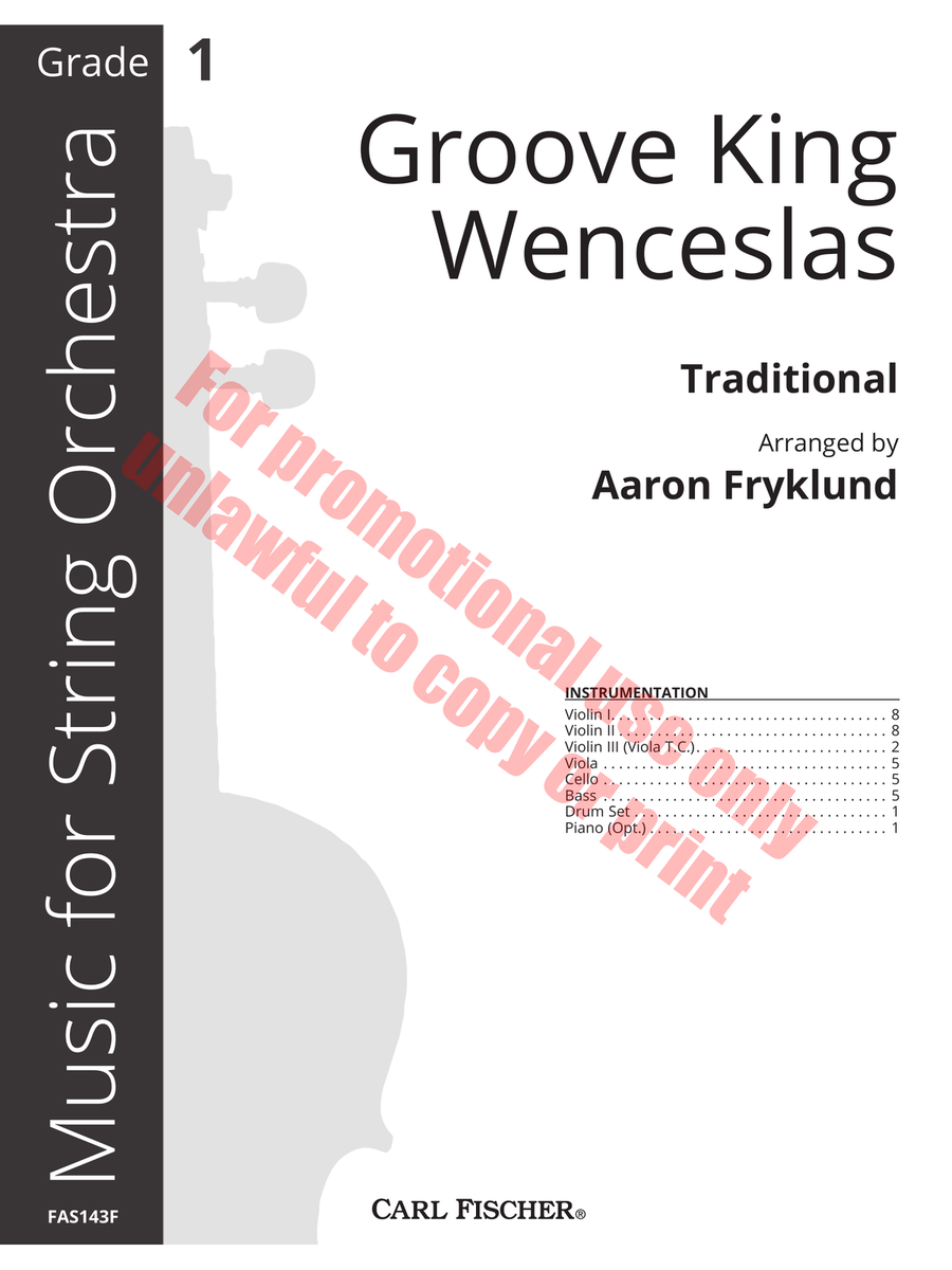 Groove King Wenceslas Groove King Wenceslas Orchestra scores gallery preview page 2