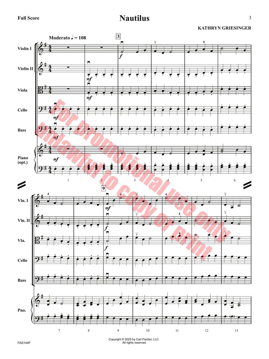 Nautilus Nautilus Orchestra scores gallery preview page 4