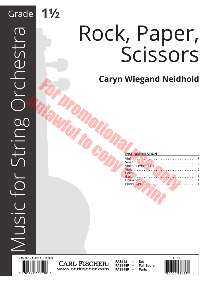 Rock, Paper, Scissors Rock, Paper, Scissors Orchestra scores gallery preview page 2