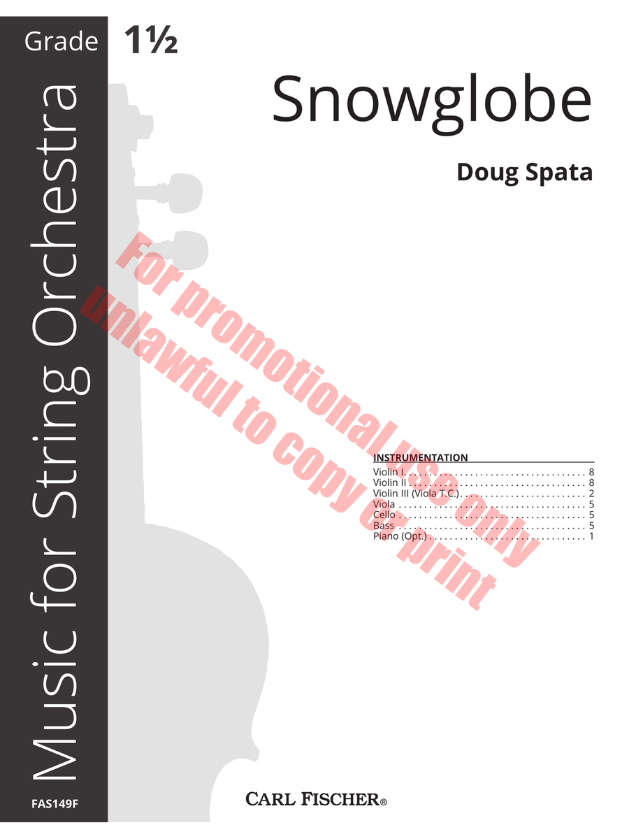 Snowglobe Snowglobe Orchestra scores gallery preview page 2