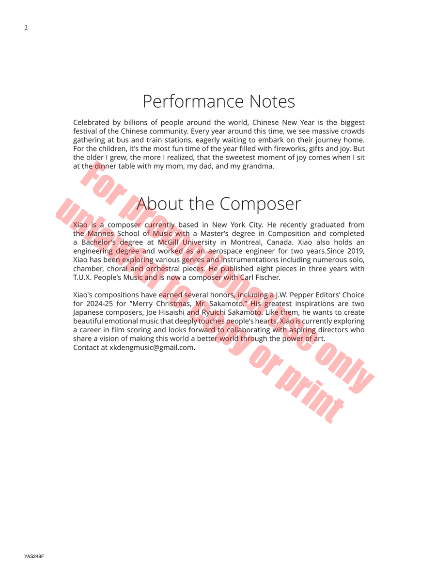 Chinese New Year Chinese New Year Orchestra scores gallery preview page 3