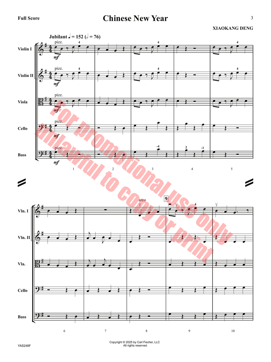 Chinese New Year Chinese New Year Orchestra scores gallery preview page 4
