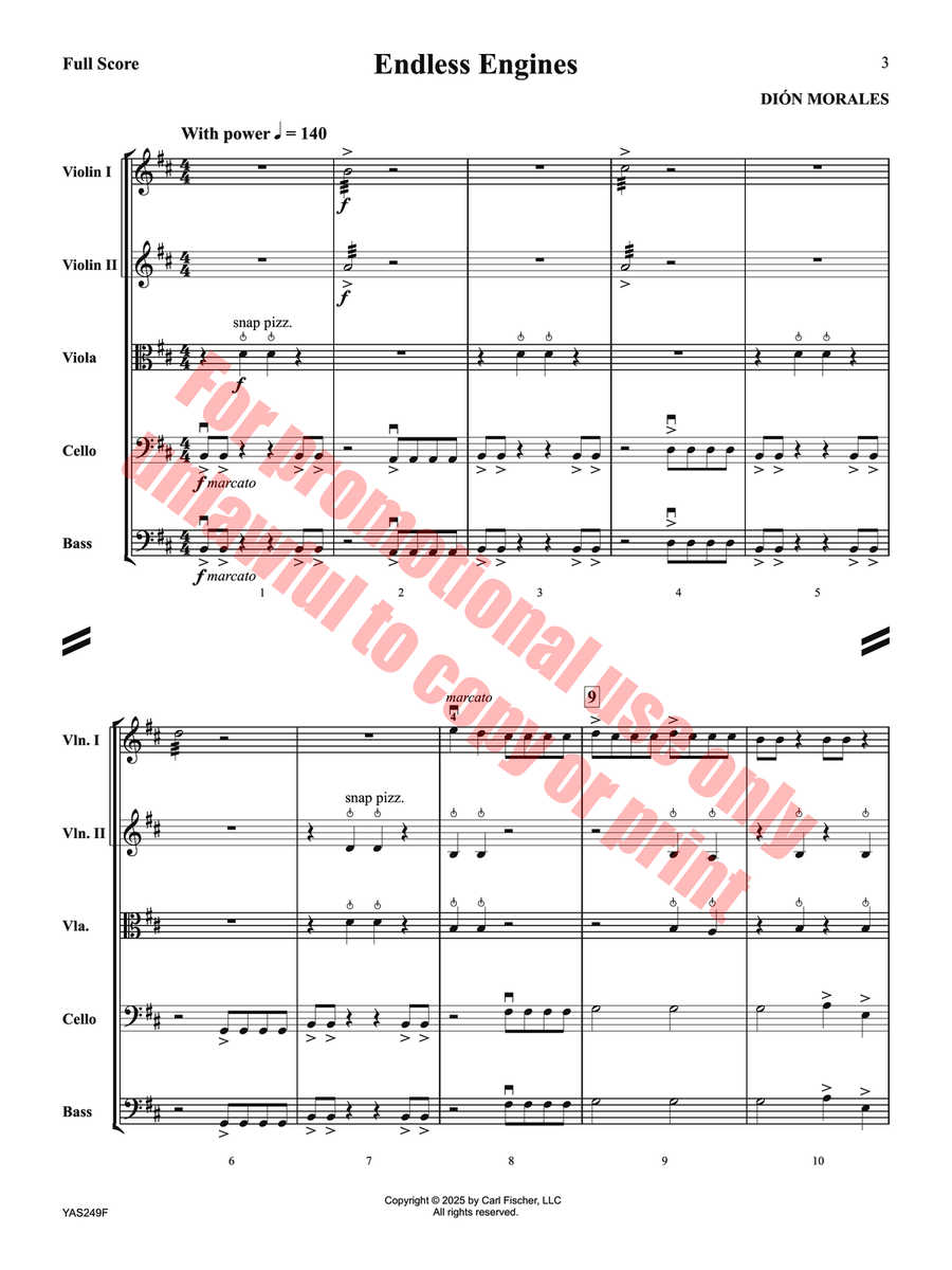 Endless Engines Orchestra scores gallery preview page 4