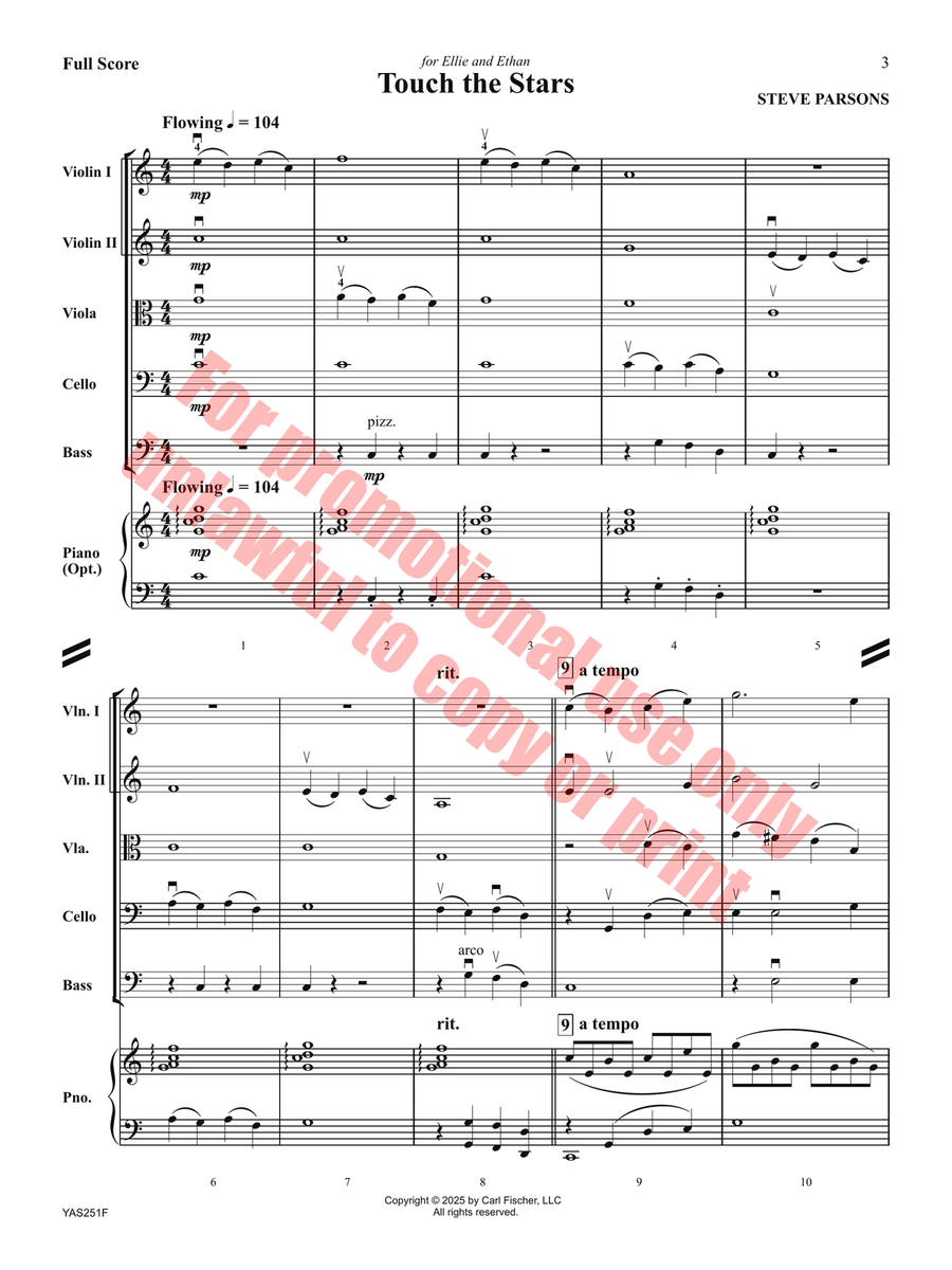 Touch the Stars Touch the Stars Orchestra scores gallery preview page 4