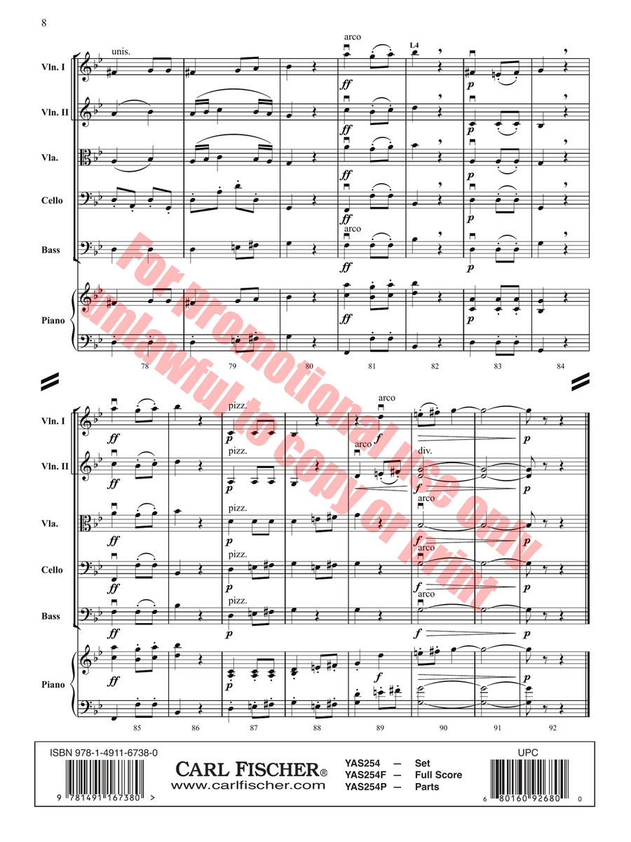 Allegretto Orchestra scores gallery preview page 9