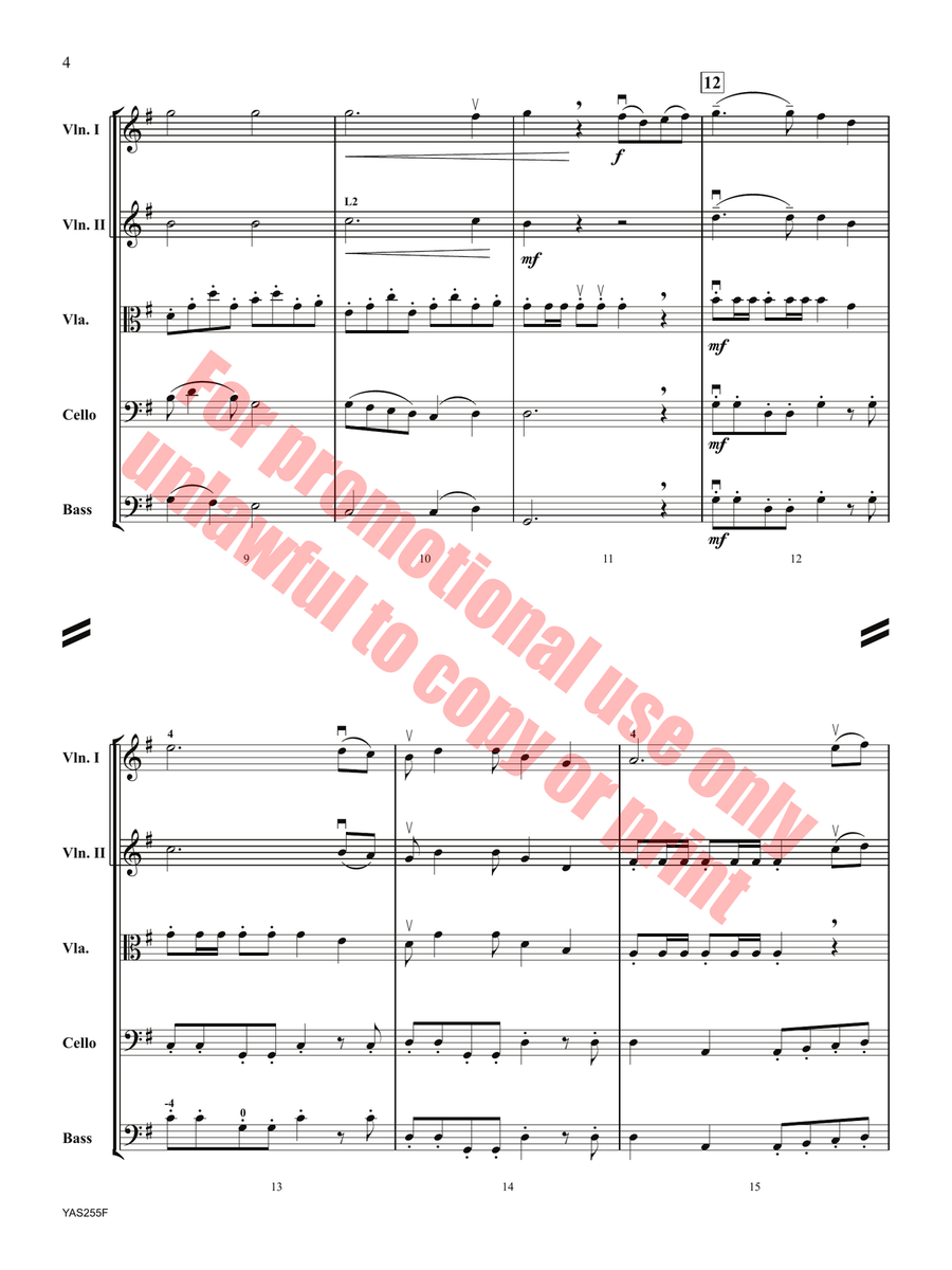 Across the Plains Across the Plains Orchestra scores gallery preview page 5