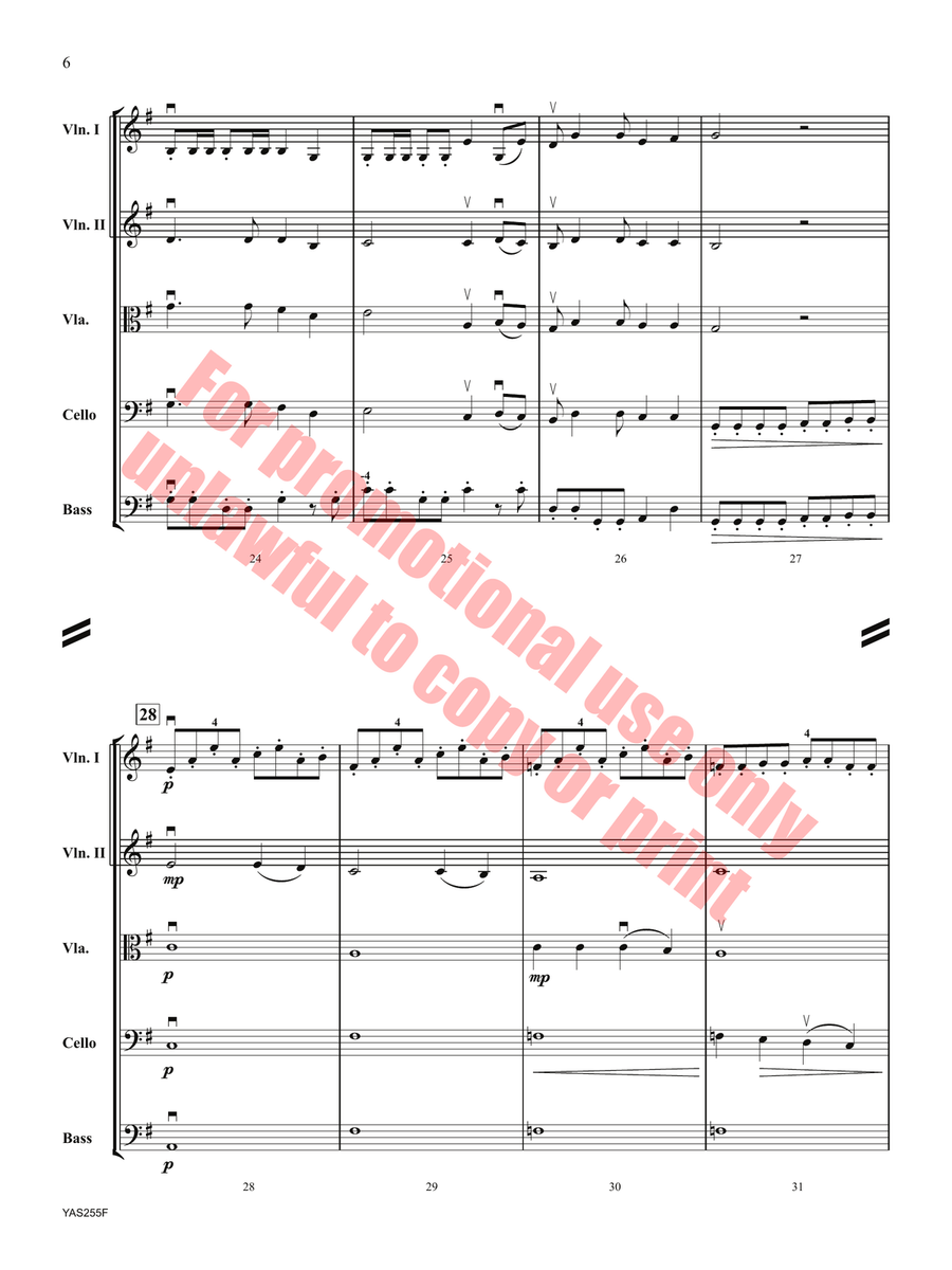 Across the Plains Across the Plains Orchestra scores gallery preview page 7