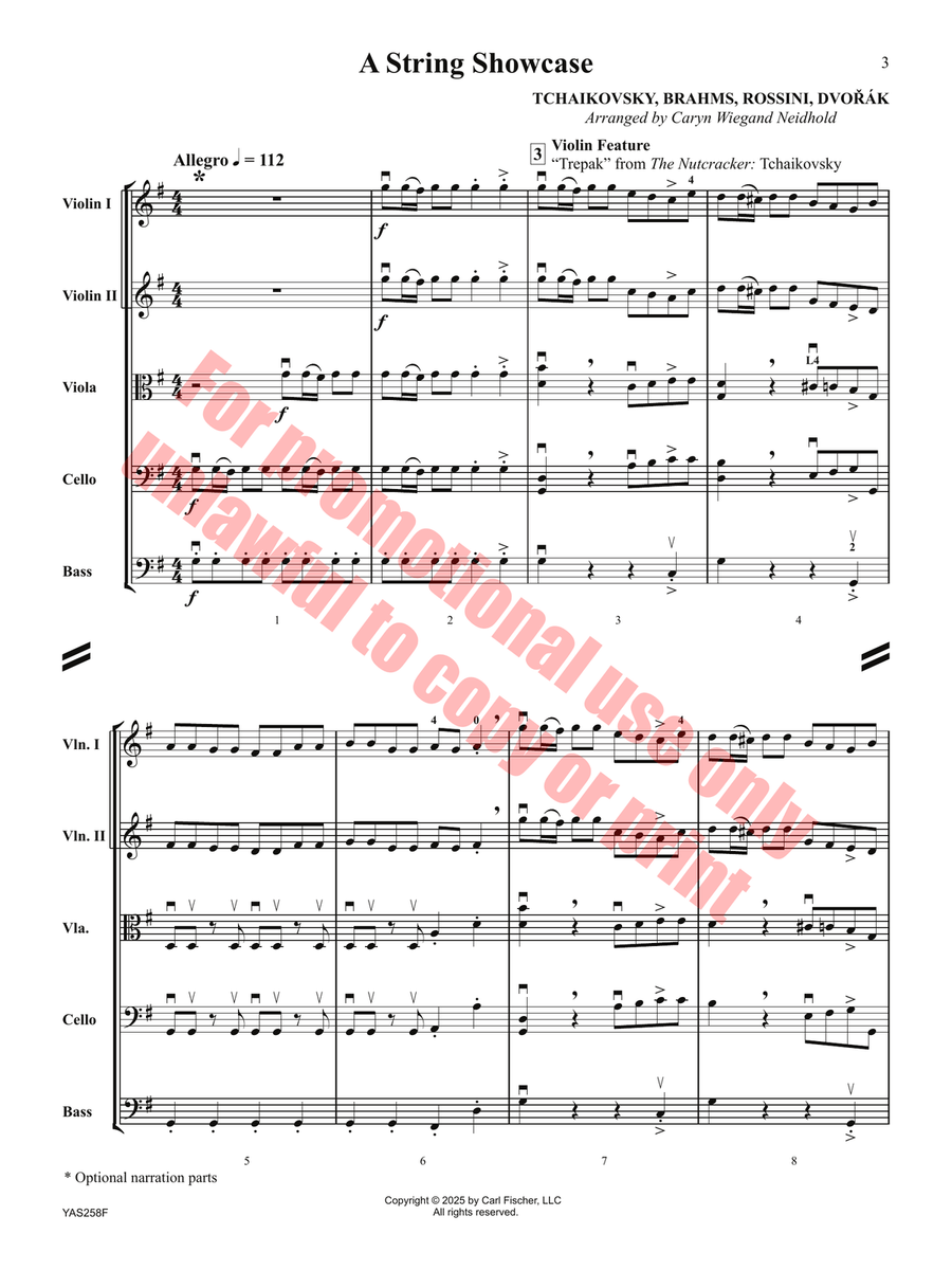 A String Showcase Orchestra scores gallery preview page 4
