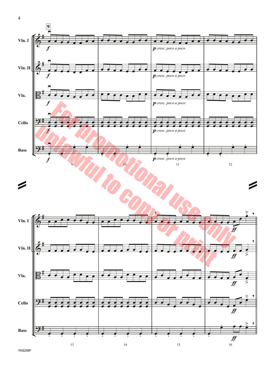 A String Showcase Orchestra scores gallery preview page 5