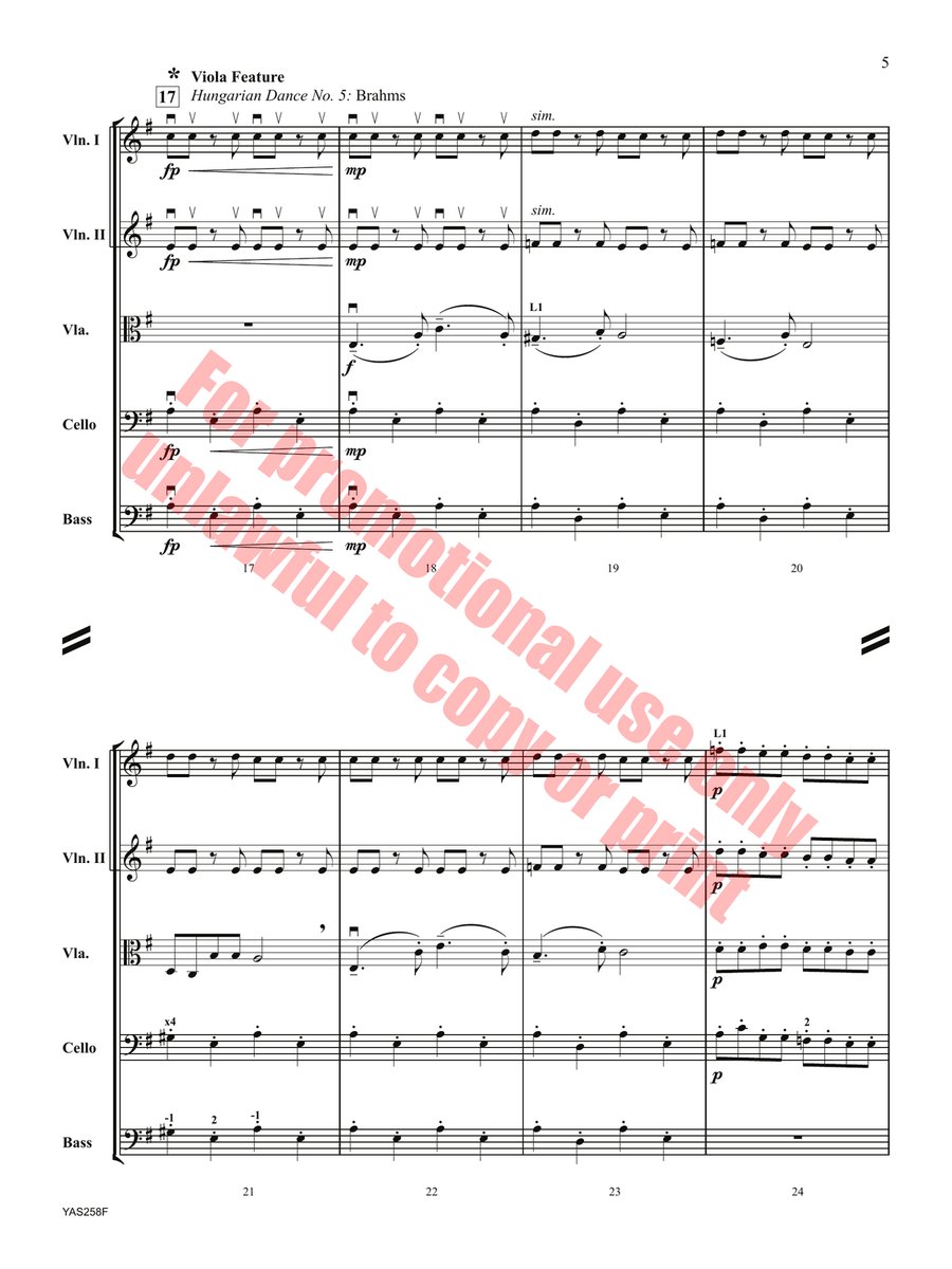 A String Showcase Orchestra scores gallery preview page 6