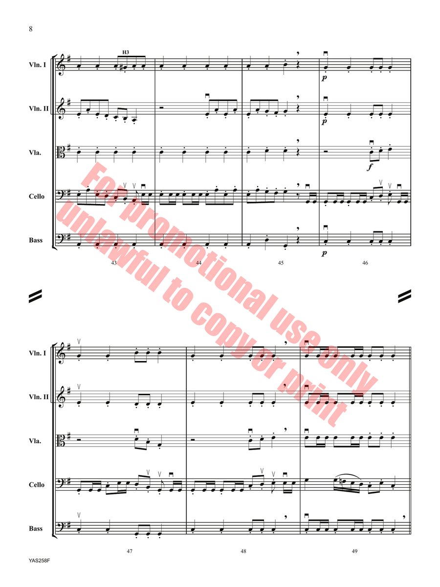 A String Showcase Orchestra scores gallery preview page 9