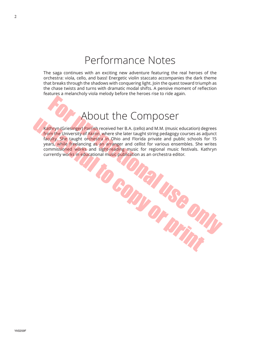 Legends of Heroes Legends of Heroes Orchestra scores gallery preview page 3