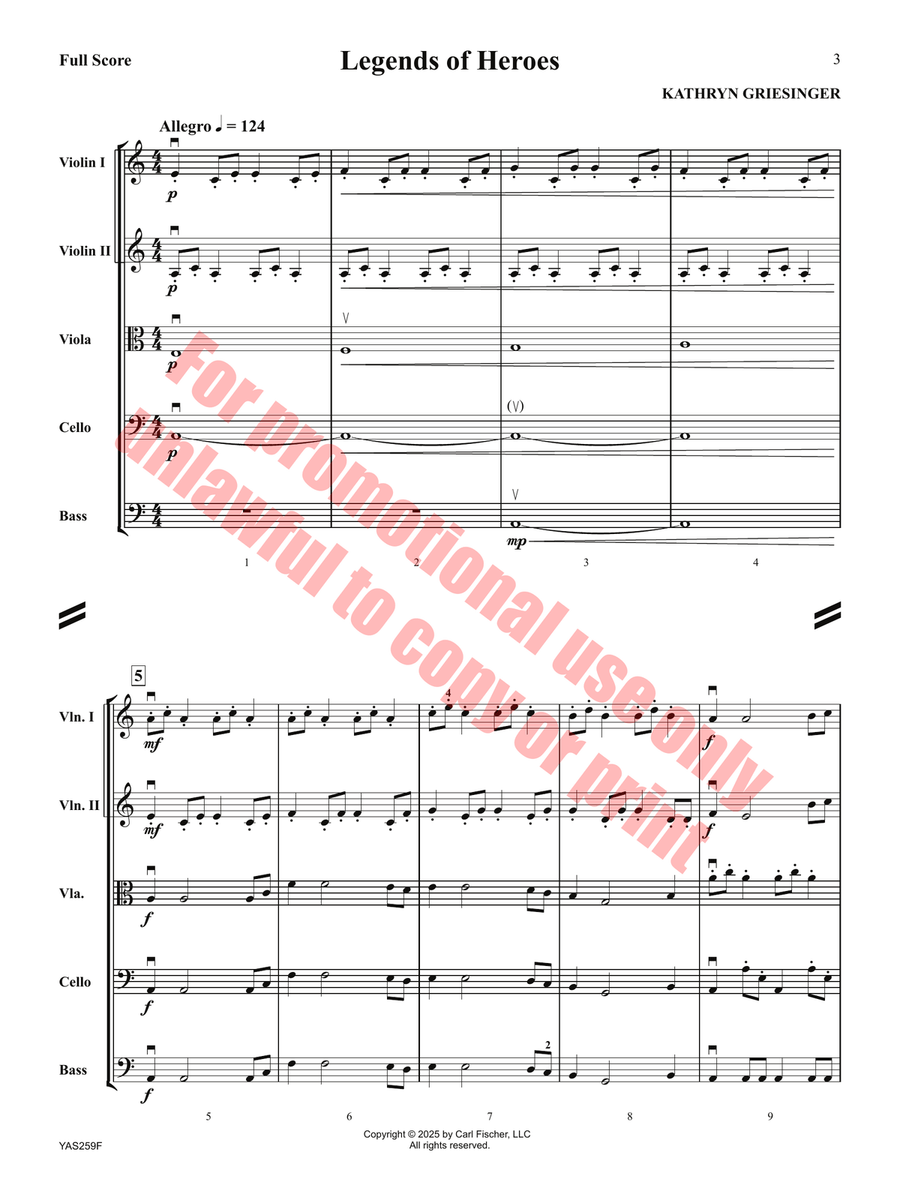 Legends of Heroes Legends of Heroes Orchestra scores gallery preview page 4