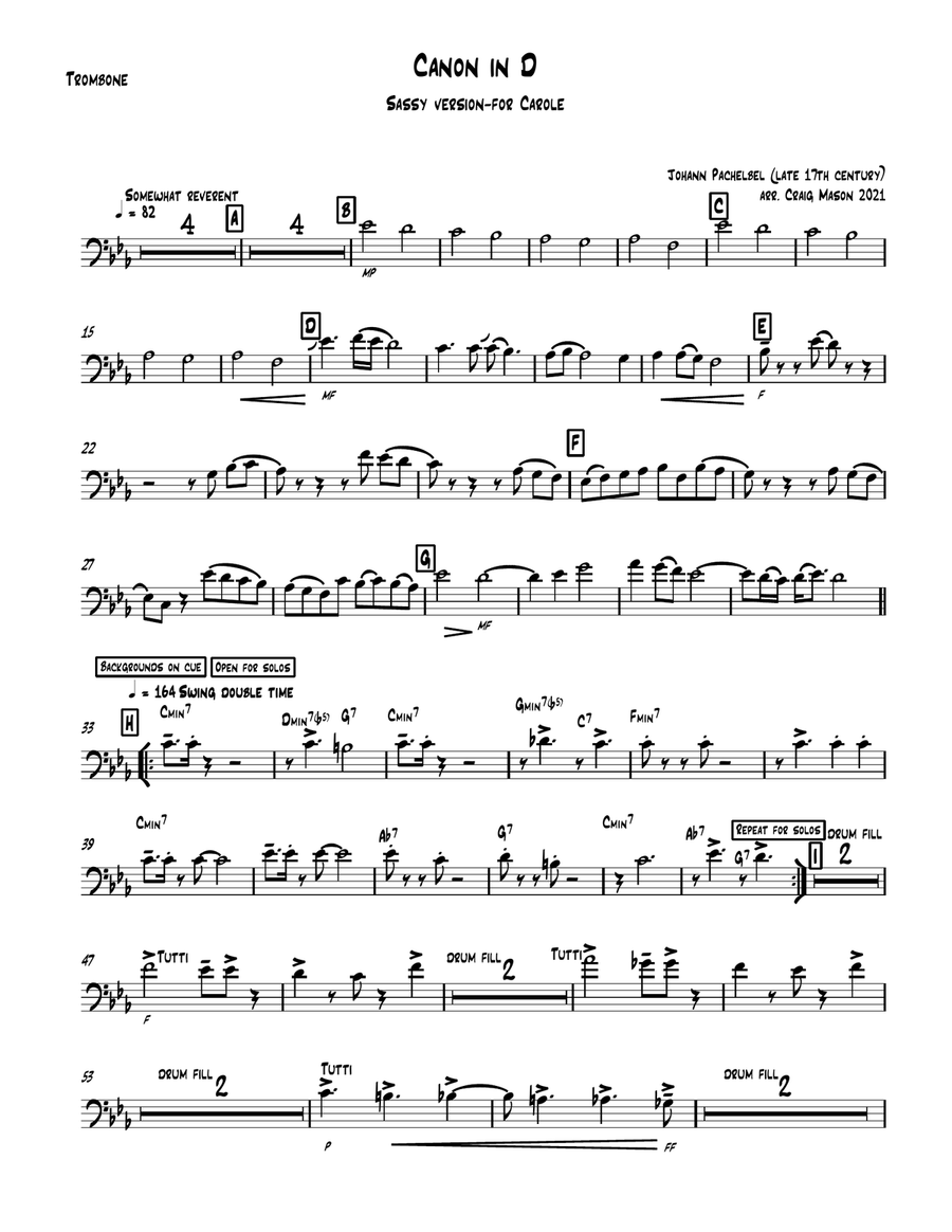 Canon In D Canon In D Brass Quintet scores gallery preview page 5