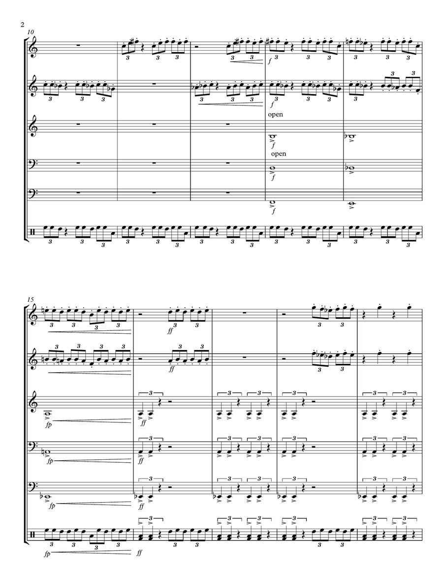 Hairy Toenails Hairy Toenails Brass Quintet scores gallery preview page 2