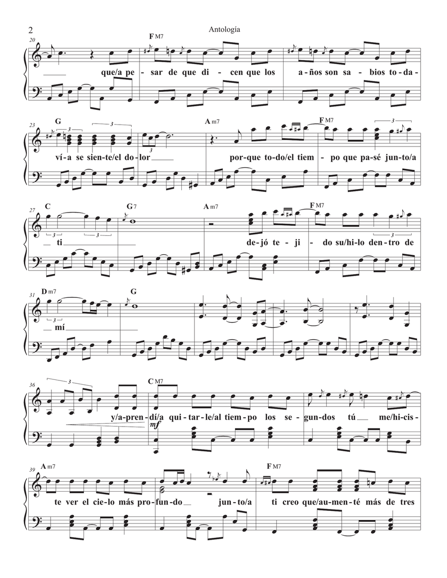 Antologia Antologia Piano Solo scores gallery preview page 2
