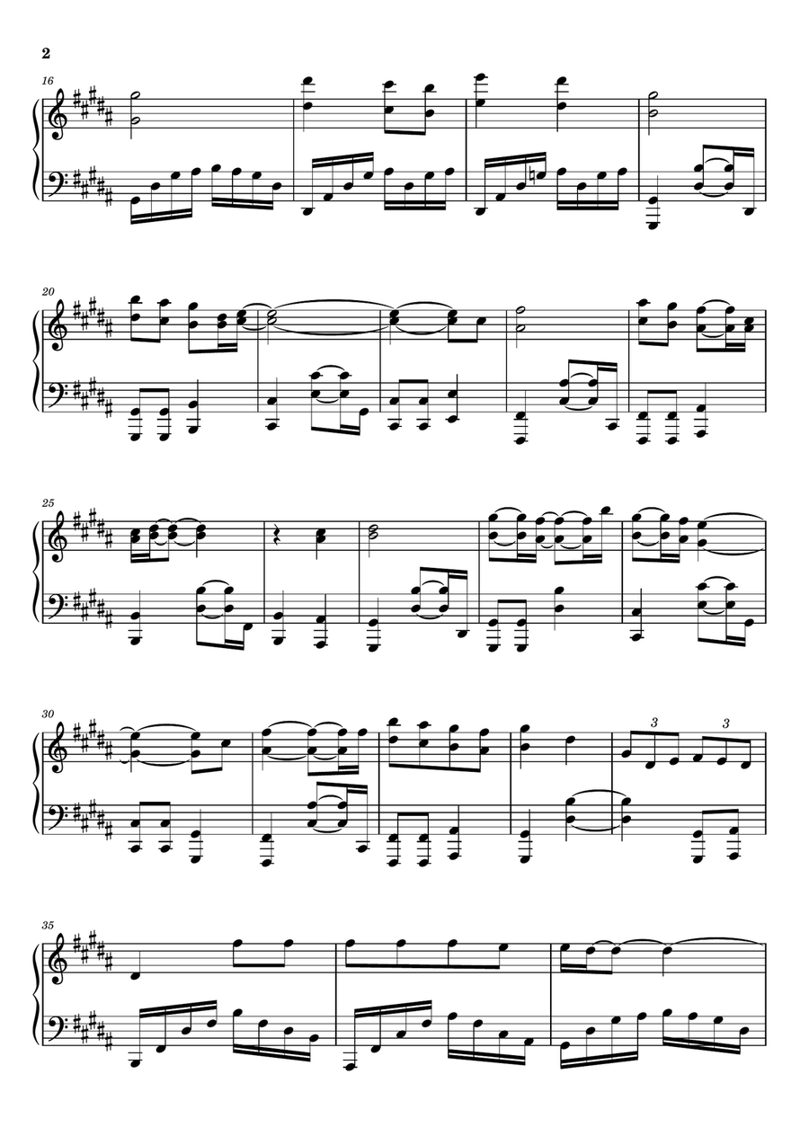 Hold Me For A While Hold Me For A While Piano Solo scores gallery preview page 2