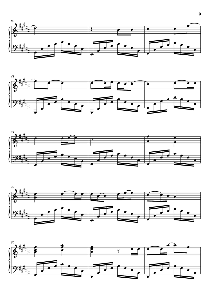 Hold Me For A While Hold Me For A While Piano Solo scores gallery preview page 3